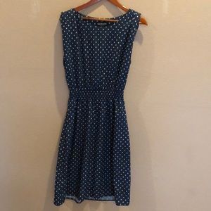 Paw print dress with pockets